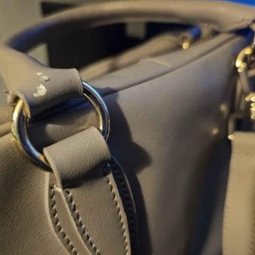 NWOT Cuore & Pelle Leather Satchel Bag 2 Handles + Crossbody Strap Purse - Picture 7 of 8